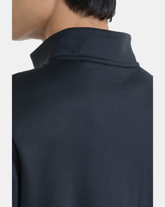 เสื้อซิปสั้น Armour Fleece® สำหรับผู้ชาย in Black image number 4